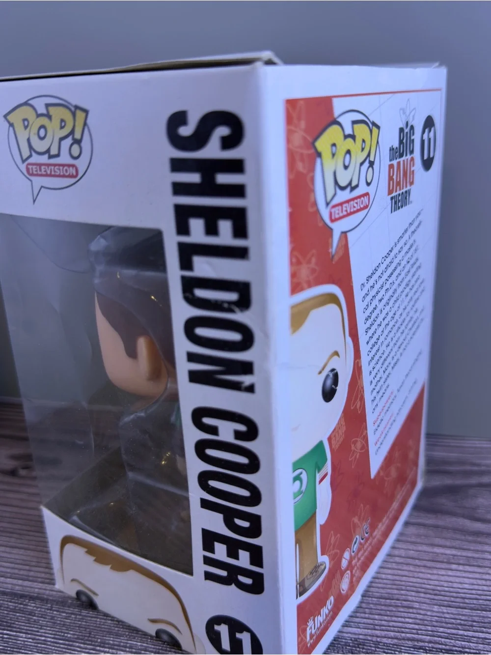 Funko Pop Sheldon Cooper #11 Big Bang Theory Green Lantern 2012 Vaulted